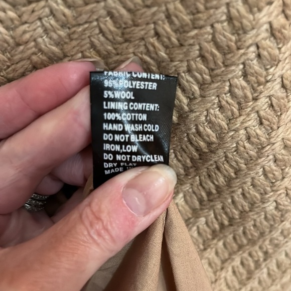 NWOT POL Double-Breasted Long Waist Coat with Thick Textured Fabric - Picture 5 of 5